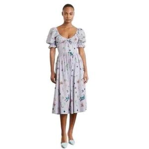 Hill House Ophelia dress in sea creatures print xl